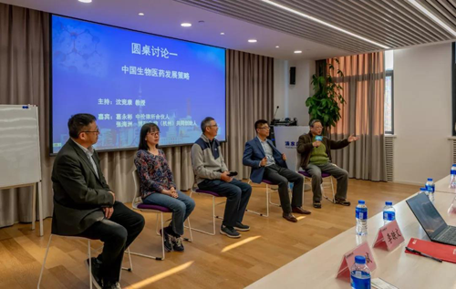 圆桌论坛,就中国生物医药开展战略的主题举行探讨