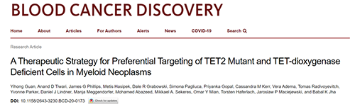 研究者形貌了一种新型靶向抗癌药物，，这种药物可能会有用地治疗某些常见的白血病。。。
