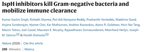 Nature：：无惧细菌耐药性的新型抗生素降生了！！！