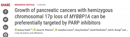 Science：：“癌王”胰腺癌终于泛起了治疗新曙光